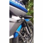 Hobi Hirvipilli eli Hirvivaroitin asennettuna moottoripyörään.