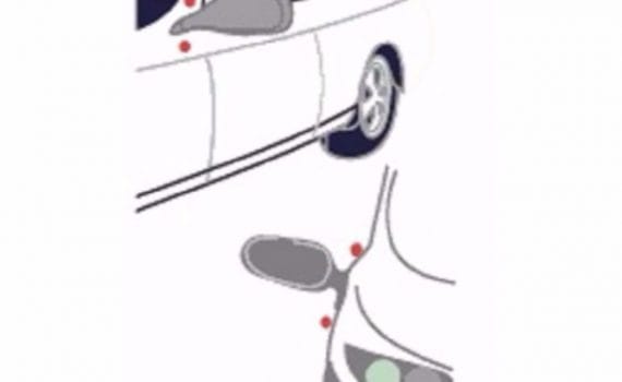 Kuvassa Hobi Hirvipillien eli Hirvivaroittimien asennuspaikkoja. Hirvipillien asennus ja huolto-ohje.